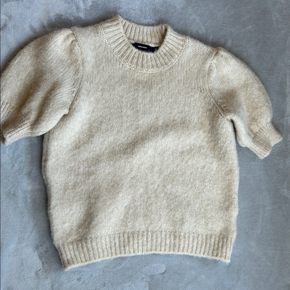 Vero Moda Soft Cream Crew Neck Sweater